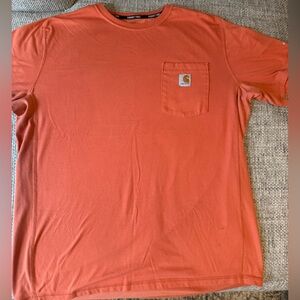 Carhartt Men's Orange Short Sleeve Pocket Tee